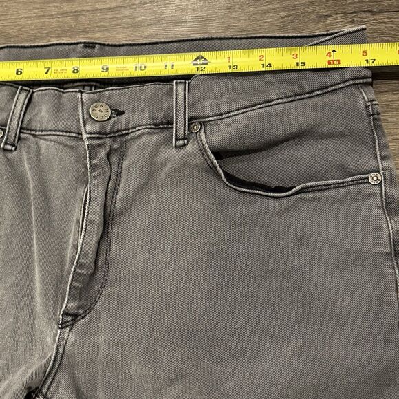 Mott And Bow Jeans Mens 34x30 Gray Slim Designer Stretch Denim Comfort Casual - Picture 5 of 10
